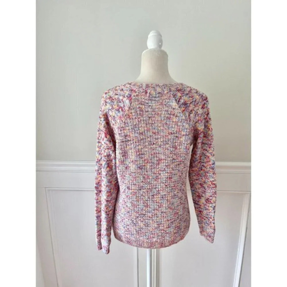 Time and Tru Rainbow Knit Cable Sweater S - Picture 3 of 4